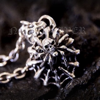 จี้เงินแท้ หัวกะโหลกร่างแมงมุม Sterling Silver 925 NSPD1052