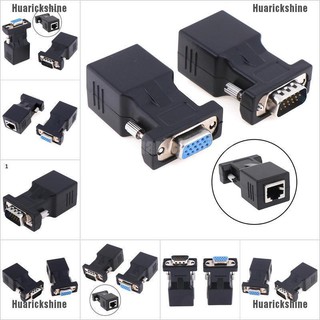 huarickshine vga male female to rj 45 15 pin อะแดปเตอร์เชื่อมต่อเครือข่าย lan ethernet