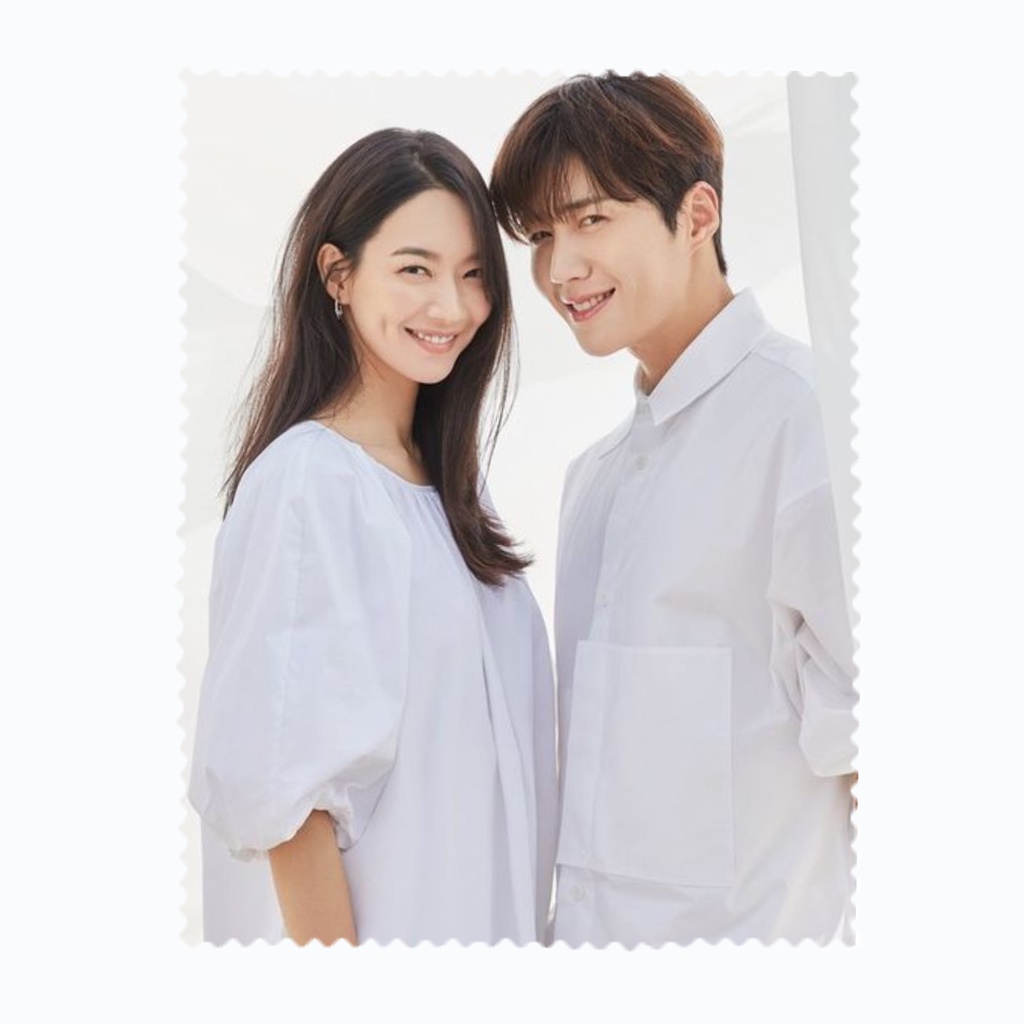 รับผลิต ผ้าเช็ดแว่นตา ผ้าเช็ดเลนส์ ไมโครไฟเบอร์ Shin Min Ah Kim Seon Ho Hometown cha cha cha