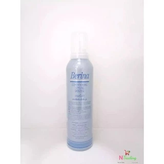 เบอริน่า คอนดิชั่นนิ่ง สไตล์ลิ่ง มูส ฟ้า (ใหญ่) 230 มล./ Berina Conditioning Styling Mousse Blue (Large) 230 Ml.