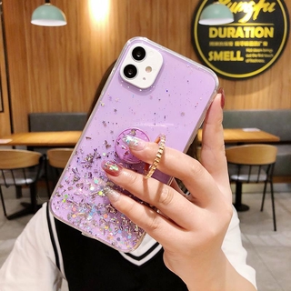 Ready Stock เคส  Realme C21 C25 C11 2021 C3  6i 6 Pro 5i 5 Pro 5s Case Ins Bing Star Soft Case with Ring Stand Holder Phone Case Realme C11