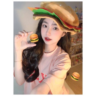 🍔 ⌇ 🧀⛅️⍤  หมวกน้องแฮมเบอร์เกอร์ นุ่มๆ เอาไว้ใส่ถ่ายรูปเก๋ๆกับเพื่อนๆได้จ้า | Pre-order 7-20วัน