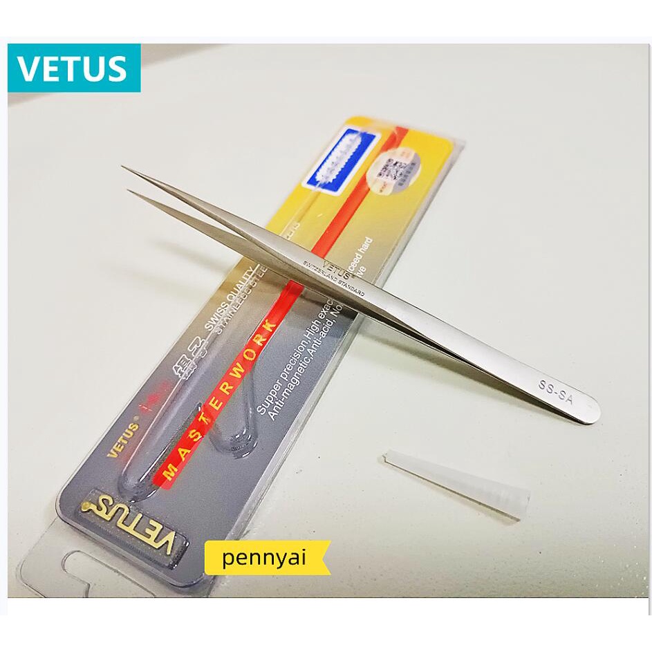 Swiss ของแท้ VETUS แหนบสเตนเลส หัวแหลม ความแม่นยําสูง SS-SA