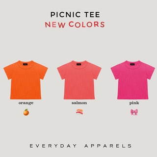 PREORDER - EVERYDAY APPARELS Picnic tee 02 เสื้อผ้าผู้หญิง เสื้อยืดใส่สบายผ้านิ่ม