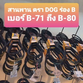 สายพาน ตรา DOG ร่องB  เบอร์ B-71 ถึง B-80