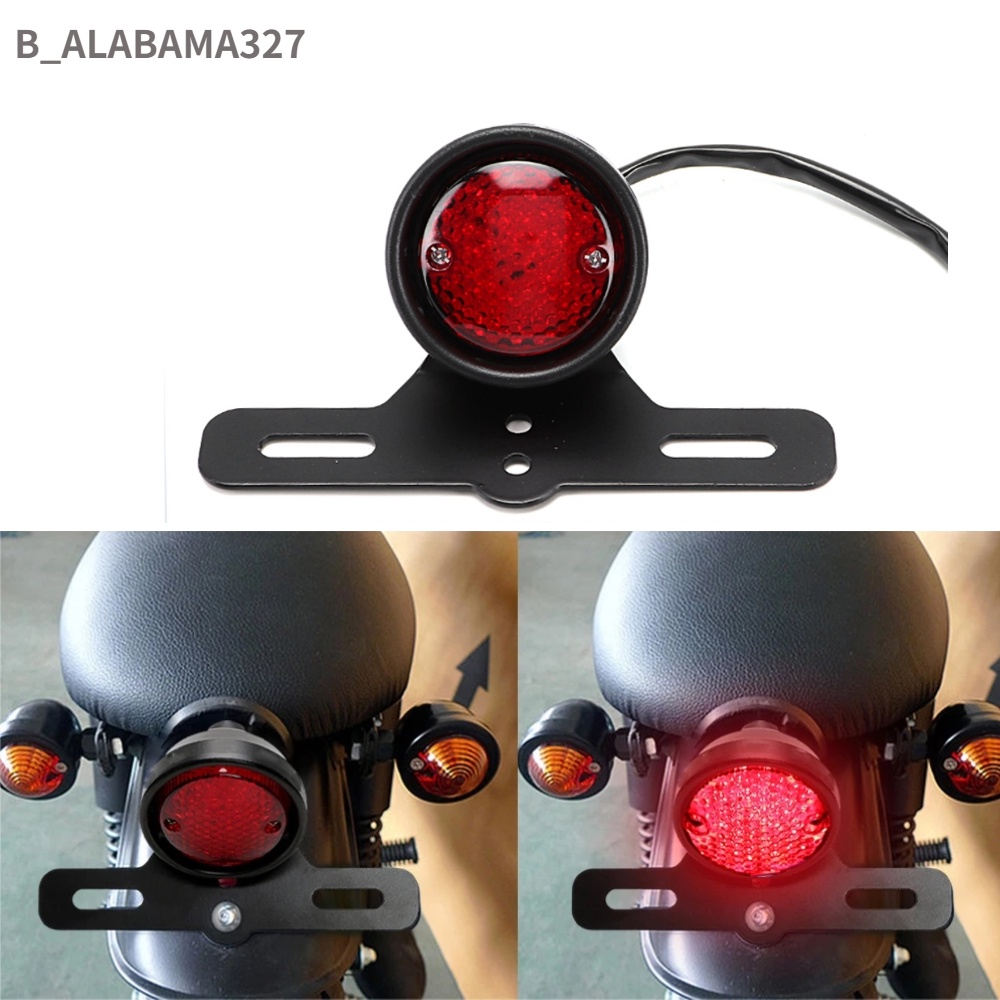 Alabama327 ไฟท้ายรถจักรยานยนต์ สีดํา อลูมิเนียมอัลลอย ="Ui-Risk_Flag3">
