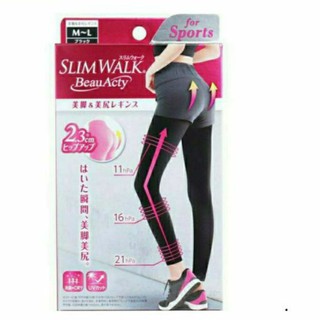 เลกกิ้งออกกกำลังกาย slimwalk BeauActy for sports size S-M/ M-L