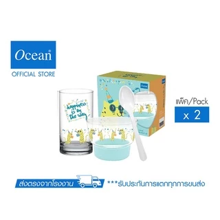 OCEAN แก้ว + ชาม Live Young Breakfast Set (Pack of 2)