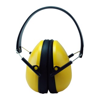 Safety Mate ที่ครอบหูลดเสียง คาดศีรษะ Earmuff พับเก็บได้ ทำงาน เสียงดัง ปิดหู MADE IN TAIWAN รุ่น 64014 (เหลือง/ดำ)