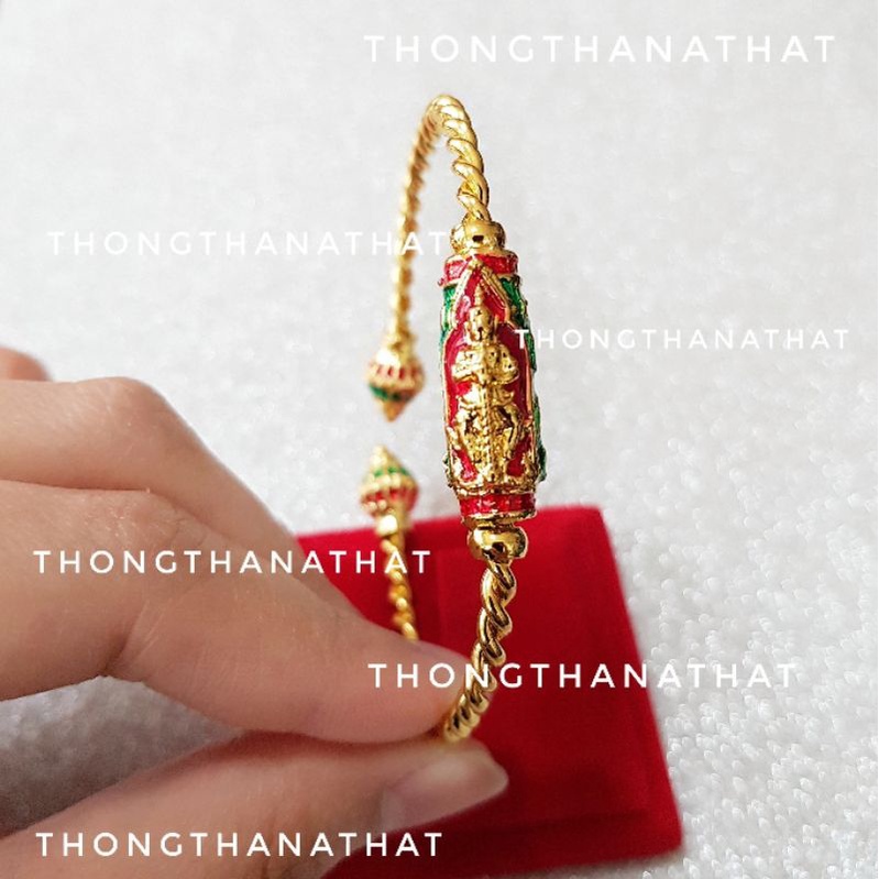 กำไลท้าวเวสสุวรรณลงยา **ปรับไซส์ได้** ปัดสิ่งชั่วร้าย เรียกทรัพย์ กำไลท้าวเวส ท้าวเวส กำไลข้อมือท้าวเวสสุวรรณ ข้อมือมงคล