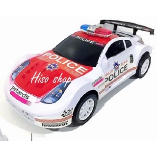 รถตำรวจ คันใหญ่ สำหรับเล่นมือ มีลานถอยหลัง น่าเล่นมาก Toy world Police car toy สีน้ำแงิน