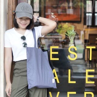 Plain Tote bag สี Indigo