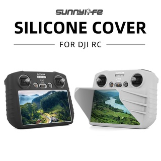 2in1 เคสซิลิโคน พร้อมฮู้ดบังแดด อุปกรณ์เสริม สําหรับรีโมตควบคุม DJI MINI 3 PRO