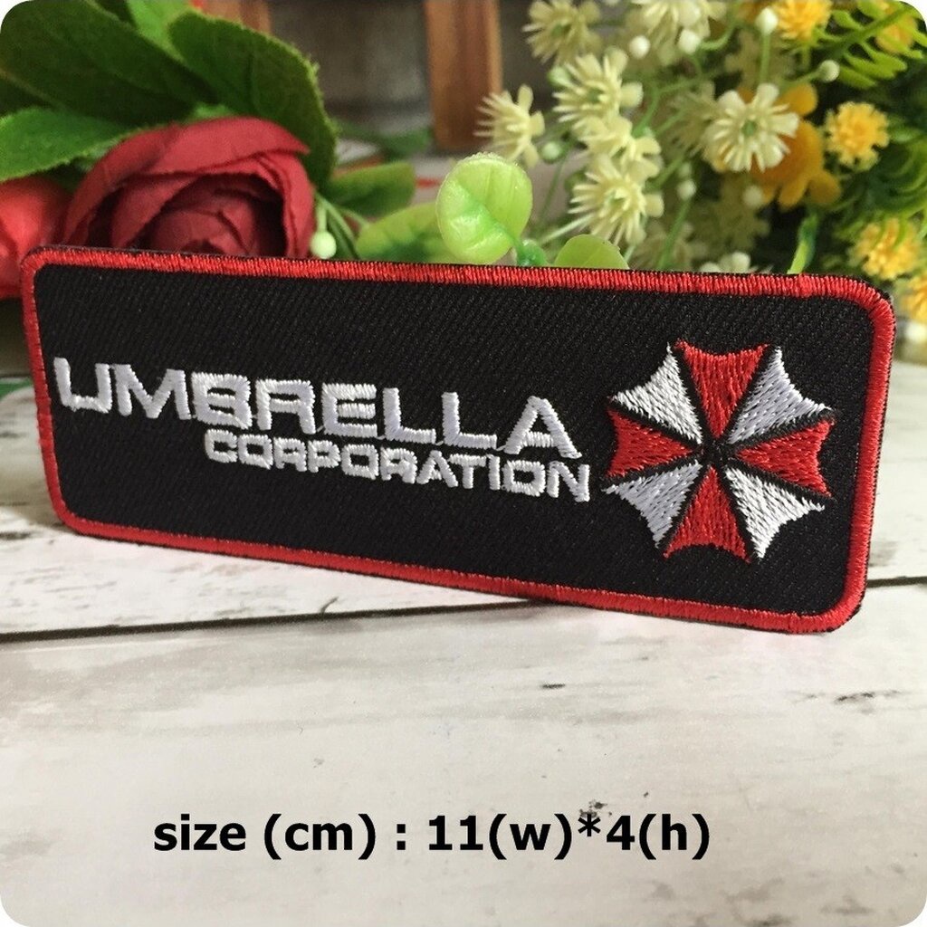 Umbrella Corporation ตัวรีดติดเสื้อ อาร์มรีด อาร์มปัก ตกแต่งเสื้อผ้า หมวก กระเป๋า แจ๊คเก็ตยีนส์ Badge Embroidered Iro...