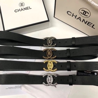 ✅ เข็มขัด chanel  (หนังแท้)