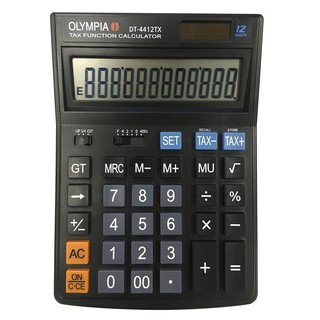 เครื่องคิดเลข ดำ โอลิมเปีย DT4412TX Olympia calculator DT4412TX