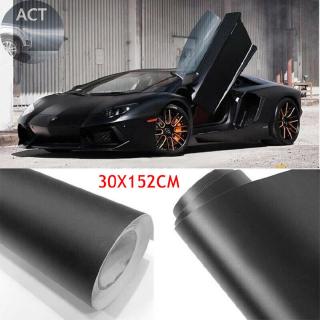 1pcs Black Flat Matte Car Auto Body Sticker Vinyl Film Decal Wrap Protector Bubble Free