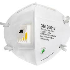 หน้ากาก 3m รุ่น 9001v N95 แท้100% หน้ากากป้องกันฝุ่น 2.5PM กรองฝุ่นขนาดเล็ก 0.3 ไมครอน ชนิดมีวาล์ว ห