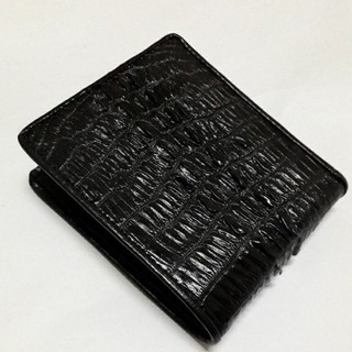 crocodile tail Bifold wallet กระเป๋าสตางค์จระเข้น้ำจืด