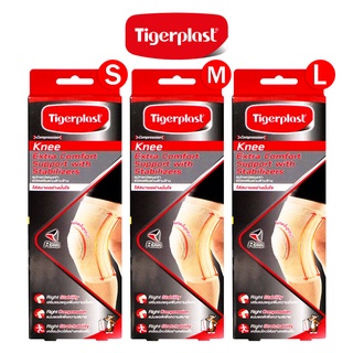 ไทเกอร์พล๊าส อุปกรณ์พยุงเข่าชนิดเสริมแกนด้านข้าง Tigerplast Knee Extra Comfort Support With Stabilizers