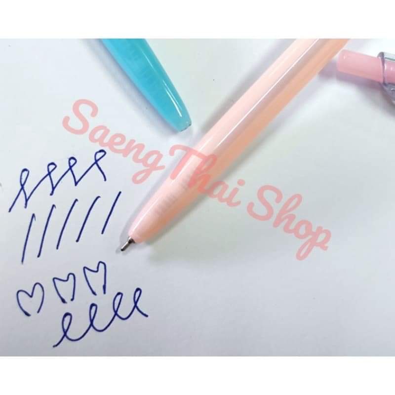 ปากกาลูกลื่น แบบกด EDU OG-573F หมึกน้ำเงิน 0.5 mm (12 ด้าม)​