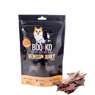 Boo&amp;ko เจอร์กี้เนื้อกวาง และ เนื้อวัว 50 กรัม   Jerky  RARE ITEM