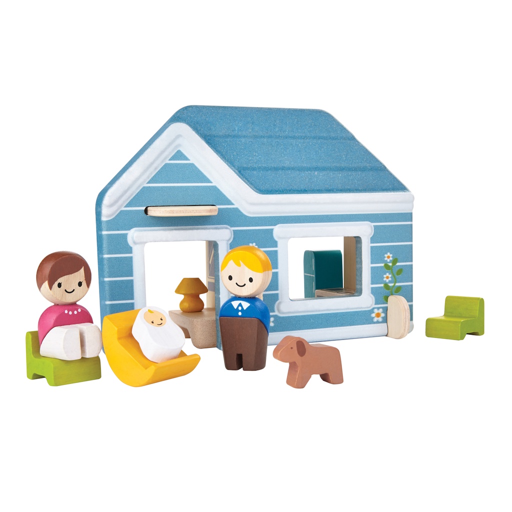 PlanToys ของเล่นไม้ 6617 Home บ้าน เสริมพัฒนาการ สำหรับเด็กอายุ 3 ปี ขึ้นไป