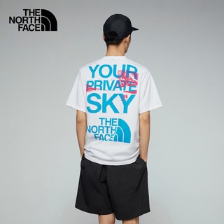 เสื้อยืดอินเทรนด์ผู้ชายอินเทรนด์ผู้หญิงเสื้อยืดแขนสั้น พิมพ์ลาย The North Face North UE แฟชั่นฤดูใบไม้ผลิ และฤดูร้อน สํา