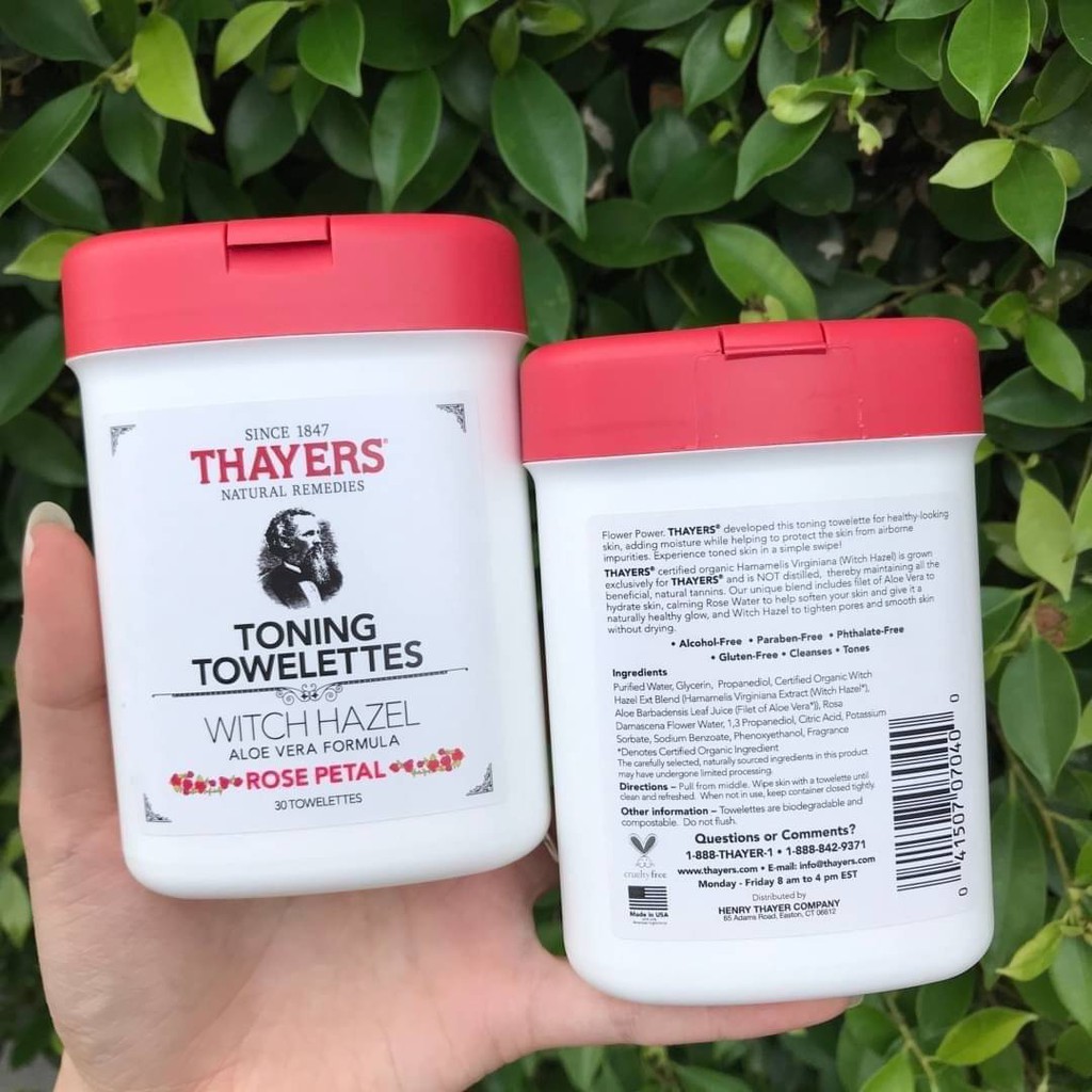 Thayers pad. 30 towelettes