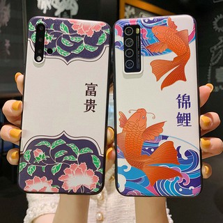 เคสโทรศัพท์มือถือ ลายปลาคาร์พ สไตล์จีน สําหรับ Samsung Galaxy note 8 9 10 plus lite note20 ultra s8 s9 s10 s20 plus s21 s22 s23 ultra s20fe s21fe