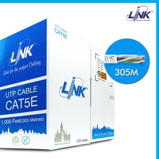 สายสัญญาณ ตัดแบ่ง 1 เมตร LINK CAT 6 สีขาว / CAT 6 สีฟ้า / CAT 5 สีขาว