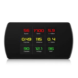 Obd Hud Head Up Display โปรเจคเตอร์วัดความเร็วรถยนต์ดิจิทัล 4.3 TFT LCD ออนบอร์ด คอมพิวเตอร์ EUOBD OBD2