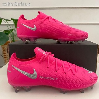 รองเท้าฟุตบอล Nike Phantom GT elite pink ราคาถูก FG รองเท้าฟุตบอลกลางแจ้งผู้ชาย unisex ฟรี shippi