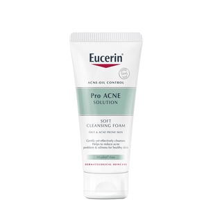 Eucerin ยูเซอริน โปร แอคเน่ โซลูชั่น ซอฟท์ คลีนซิ่ง โฟม 50 กรัม