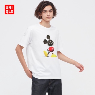 (พร้อมส่ง)Uniqlo Ut เสื้อยืดแขนสั้น พิมพ์ลายมิกกี้เมาส์ สําหรับผู้ชาย และผู้หญิง 447193