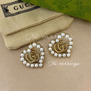 NS.EARRINGS | NS140 - Pearl Double G earrings