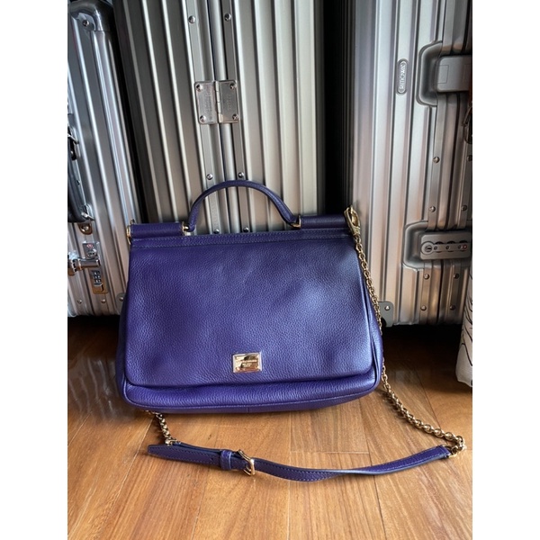 (ของแท้/มือสอง) DOLCE&GABBANA large Sicily tote bag (used)