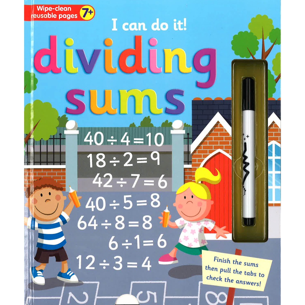 BBW หนังสือ Wipe Clean : I Can Do It! Dividing Sums ISBN: 9781787006324