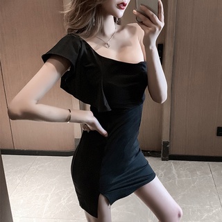 CCkoss * off shoulder mini dress เดรสเปิดไหล รัดรูป ใส่งานกลางคืนหรืองานเช้าก็ปัง