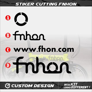 สติกเกอร์ตัดโลโก้ Fnhon สําหรับติดรถจักรยานแบบพับ