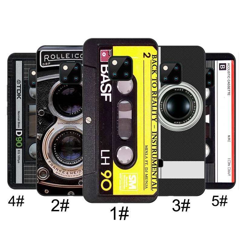 Huawei Mate 10 20 Lite Pro Nova 2i 3 3i 4 Lite Soft Cover Vintage Tape Camera Phone Case