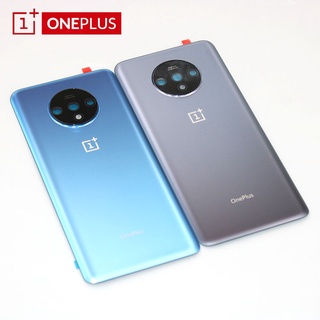 ฝาครอบแบตเตอรี่ด้านหลัง OnePlus 7T One Plus 7T 1+7T + เลนส์กล้อง + โลโก้