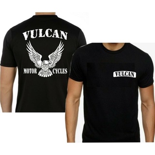 เสื้อยืด ผ้าฝ้าย 100% พิมพ์ลาย Vulcan Nomad Voyager Eagle (FB) สองด้าน สีดํา แฟชั่นสําหรับผู้ชาย LHZYสามารถปรับแต่งได้