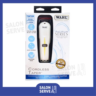 ปัตตาเลี่ยน ไร้สาย WAHL Cordless Super Taper สีขาว ของแท้ อุปกรณ์ครบ รับประกัน 1 ปี