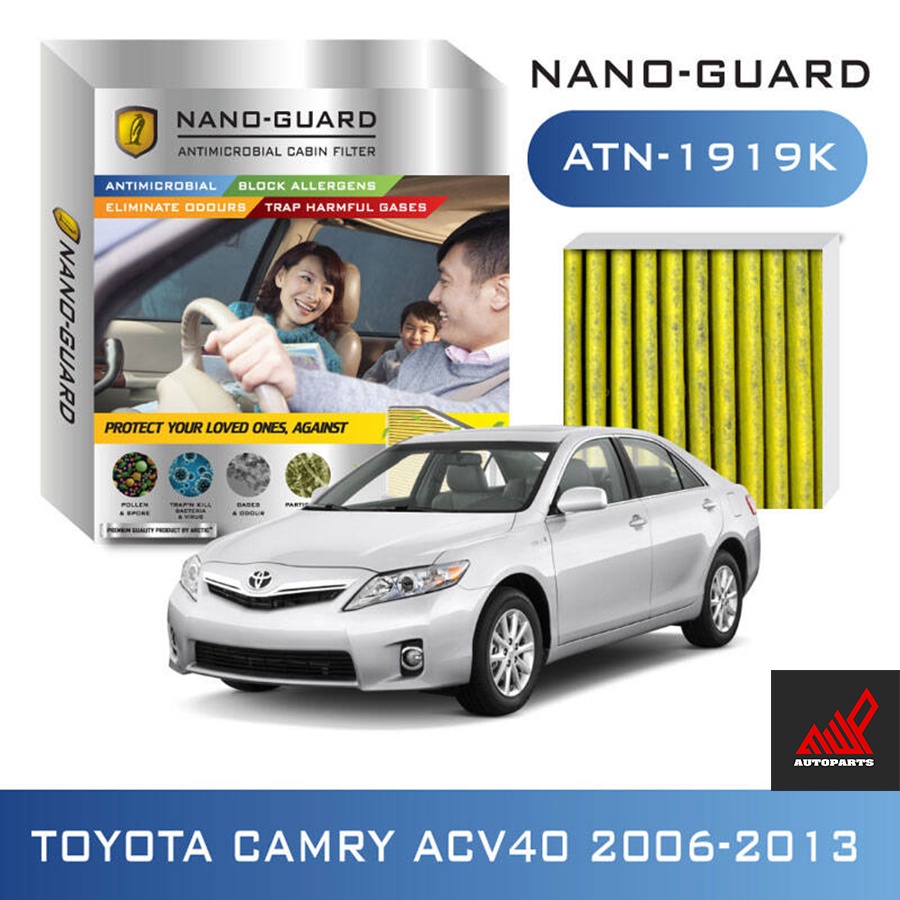 กรองแอร์ (ARCTIC NANO-GUARD ATN-1919K Toyota Camry ACV40 (2006-2013) และ Toyota Camry ACV50 (2013-2017)