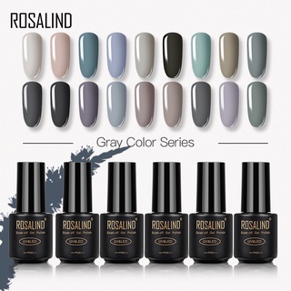 ยาทาเล็บเจล Rosalind สีเทา 18 สี