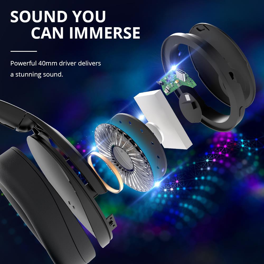 Tronsmart Apollo Q10 Hybrid Active Noise Cancelling Headset หูฟังไร้สาย ...