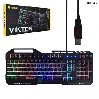 Nubwo NK-47 VIKTOR Rubber Dome switch Gaming Keyboard คียบอร์ดเกมมิ่ง มีที่ตั้งมือถือ