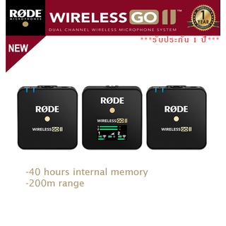 Rode Wireless GO II 2-Person Wireless Microphone SystemRecorder (ประกันศูนย์ 1 ปี)