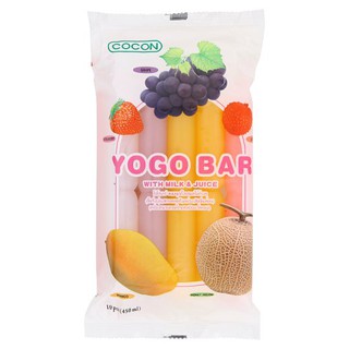 🔥แนะนำ!! โคคอน โยโกบาร์ ขนมพุดดิ้งรสผลไม้ต่างๆ 45มล. x 10 แท่ง Kokon Yokoko Fruit Bar Pudding 45ml x 10 sticks